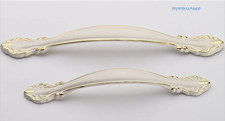 

New European style handle, wardrobe handle cabinet, wine cabinet door handle puller drawer handle Ivory white color