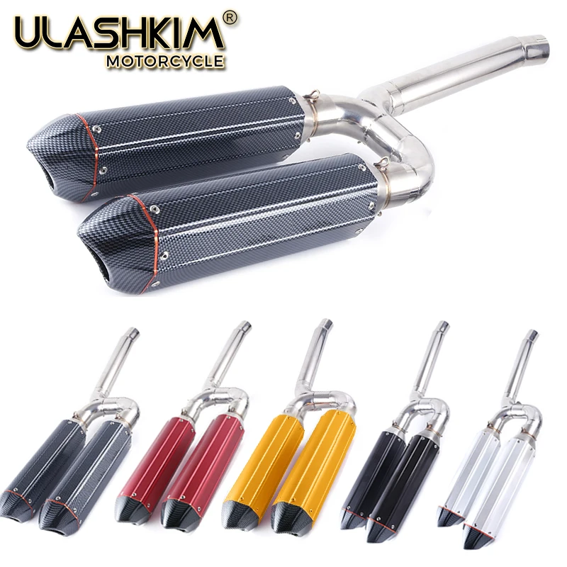 

FZ6S FZ6N Motorcycle Exhaust Muffler pipe Connecting pipe Full System Slip On For yamaha FZ-6N FZ-6S FZ6