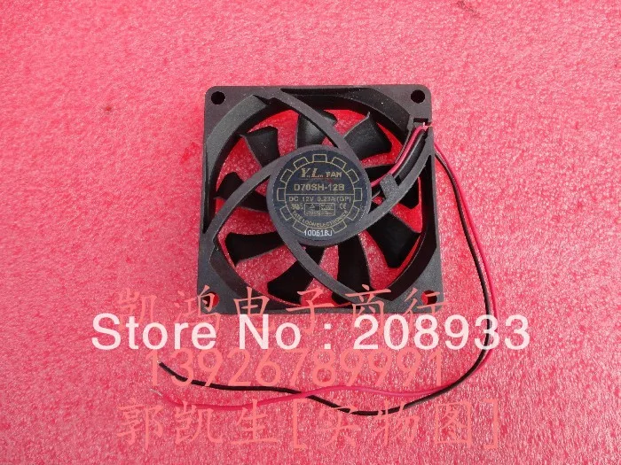 

For New YALN D70SH-12B 12V 0.23A 7CM 7015 CPU silent ++cooling fan