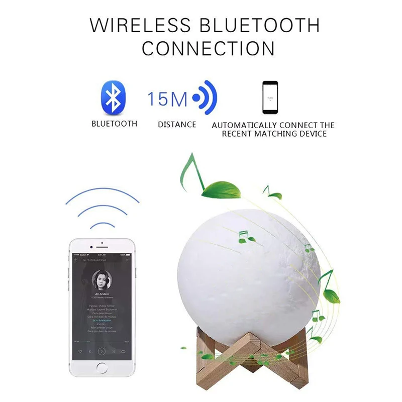 Quran Bluetooth динамик s цветной пульт дистанционного управления маленький лунный