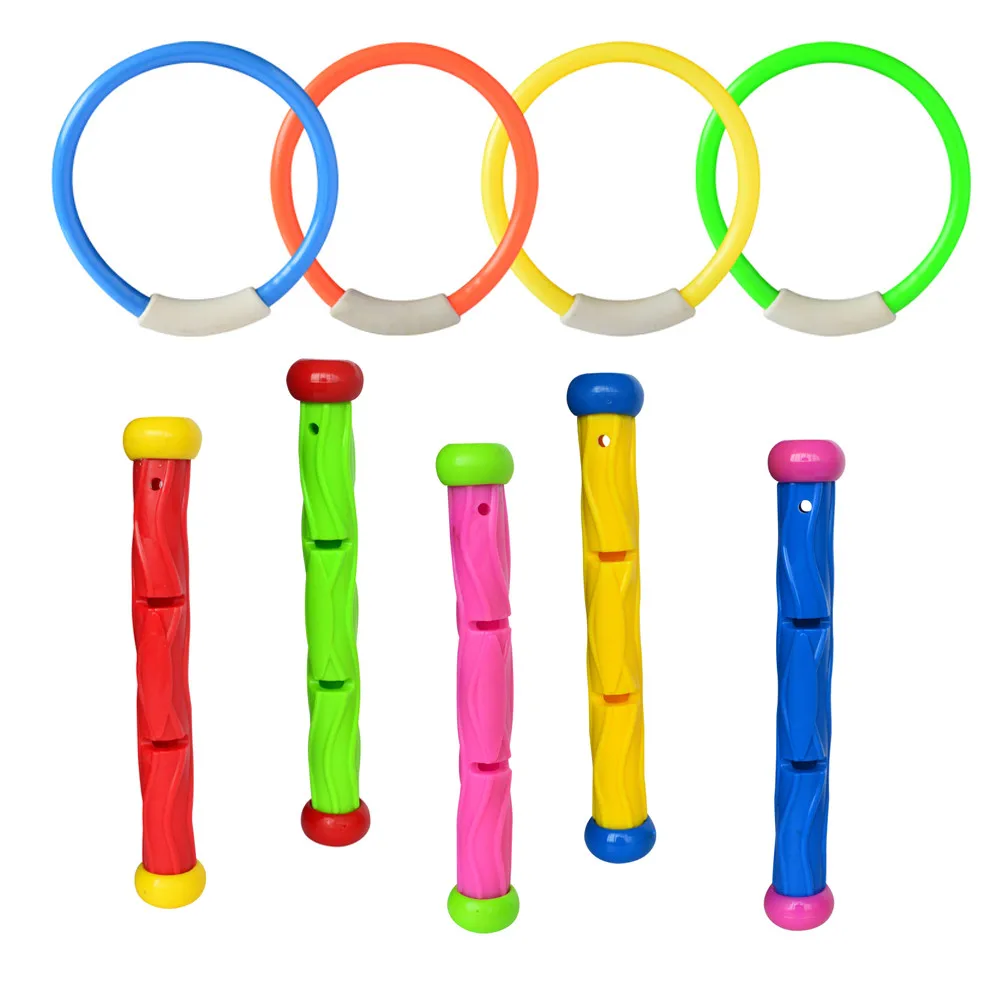 Diving Toys Funny Educational Toy Swim Dive Stick Diving Ring Colorful