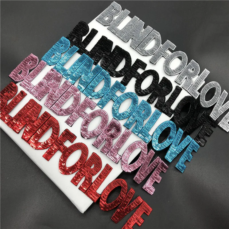 Appliques Embroidery Letters Patches Clothing Letters Embroidered