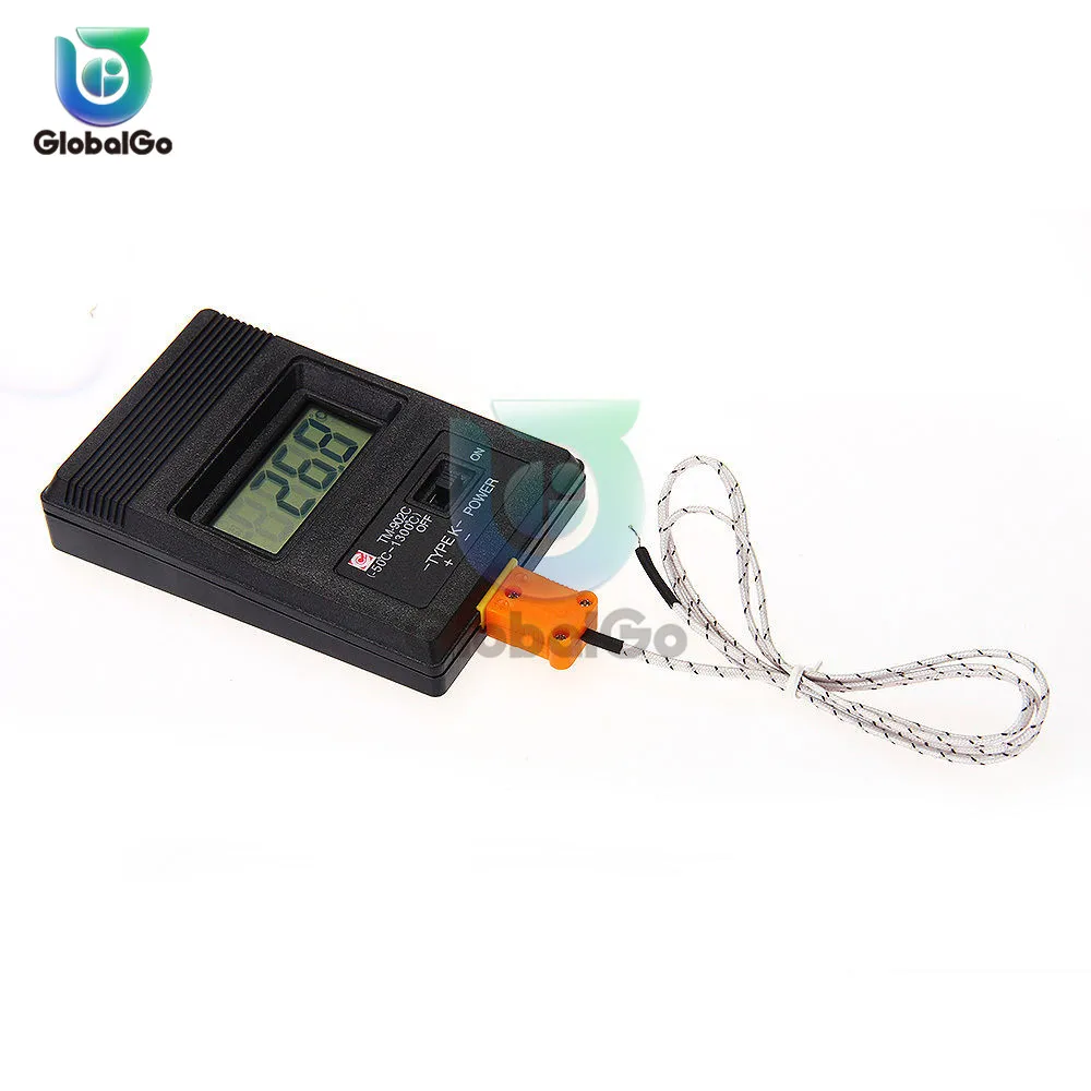 TM 902C 50 ℃ до 1300 Температура метр TM902C с цифровым к Тип термометр Сенсор тестер ЖК