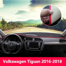 Auto Cruscotto Evitare pad luce Strumento di copertura piattaforma scrivania Tappetini Tappeti LHD Per Volkswagen VW Tiguan 2009-2015 2016 2017 2018