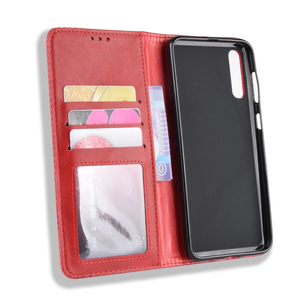 Luxury Leather Flip Card Walle Case for Samsung Galaxy A50 A70 A7 A9 A40 A30 A10 A20E A60 J4 J6 Plus Magnetic Book Cover