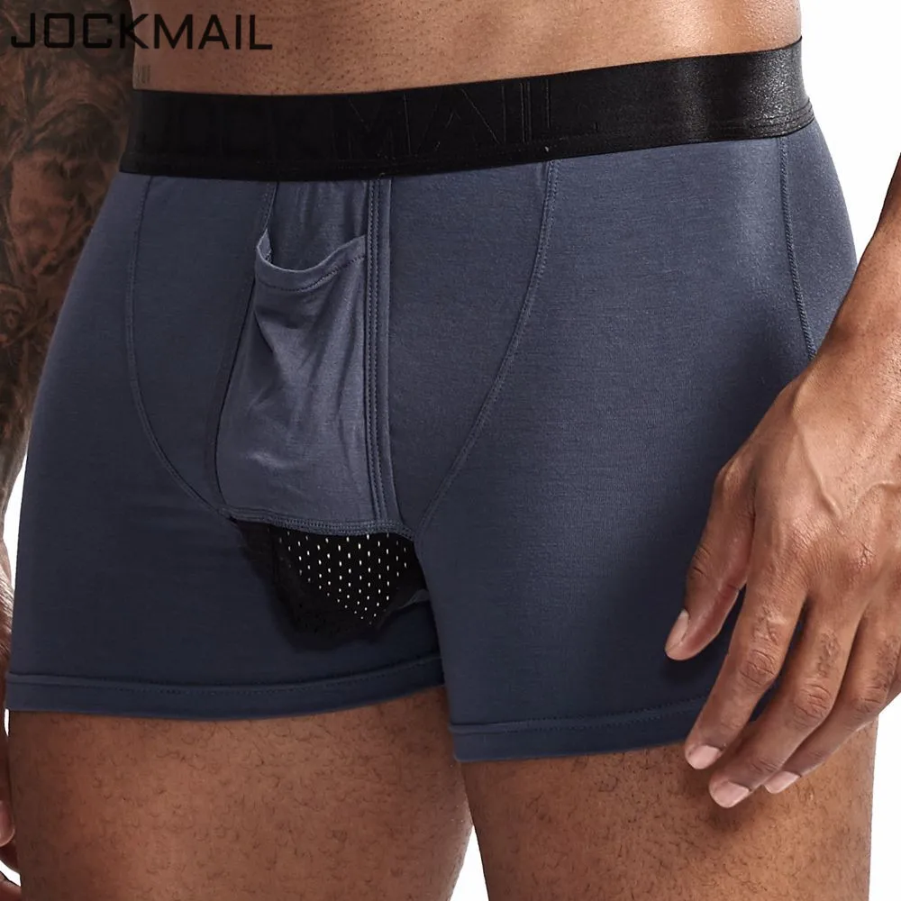 Трусы боксеры JOCKMAIL мужские из модала мягкое пикантное нижнее белье шорты