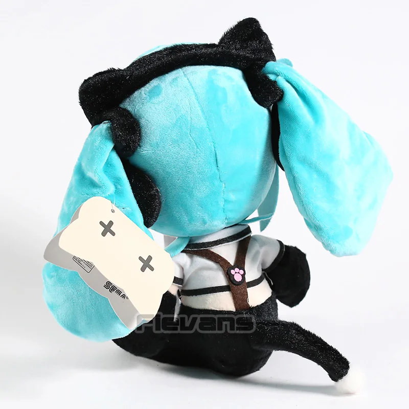Vocaloid Hatsune Miku Nekomimi Miku Kawaii Плюшевые мягкие с наполнением игрушки куклы 24 см