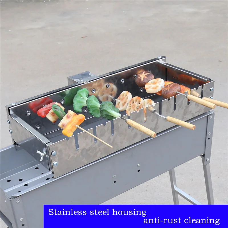  Not limited to roasting needles Automatically flipping the shelf Adjusting the width Barbecue Grill