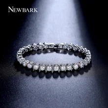 NEWBARK Sarkling Bracelet Round Cubic Zirconia 30pcs 0.25 Ct Bracelets Jewelry Bijoux Pulseira Feminina Christmas Gifts