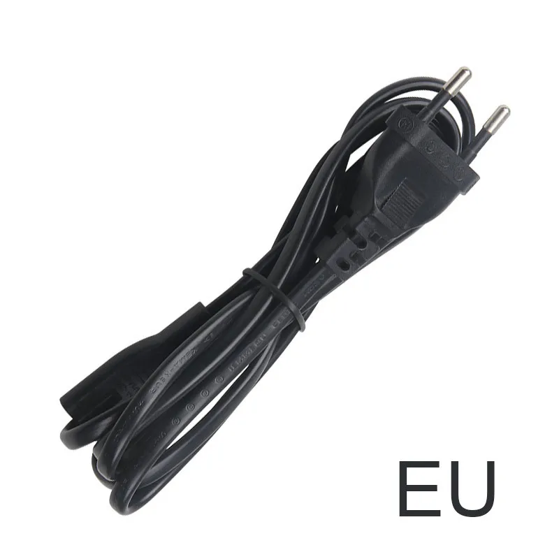 1pcs AC Power Cord cable Lead Adapter EU US AU KR UK Plug Optional Laptop Adapter USB Charger Outlet Plug IEC 320 C8 02
