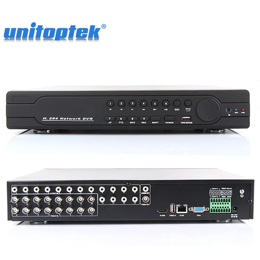 Новый HD Full 960H 16Ch CCTV DVR рекордер полный D1 1080P HDMI выход HVR NVR 3 в одном мобильном