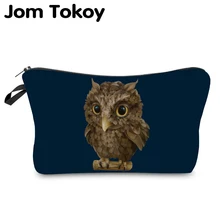 Jom Tokoy Косметичка-органайзер, сумка для макияжа, косметичка с принтом совы, модная женская многофункциональная косметичка