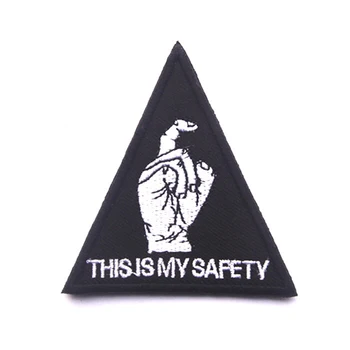 

THIS IS MY SAFETY 3D ARMY Embroidered Applique Patch Tactical Hook & Loop Badges Fabric Military Patches Morale Armband Badge