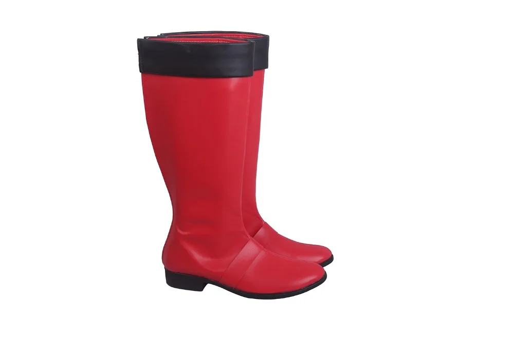 Tokumei Sentai Go-Buster Red Buster Cosplay Boots Red Shoes Custom Made (4)