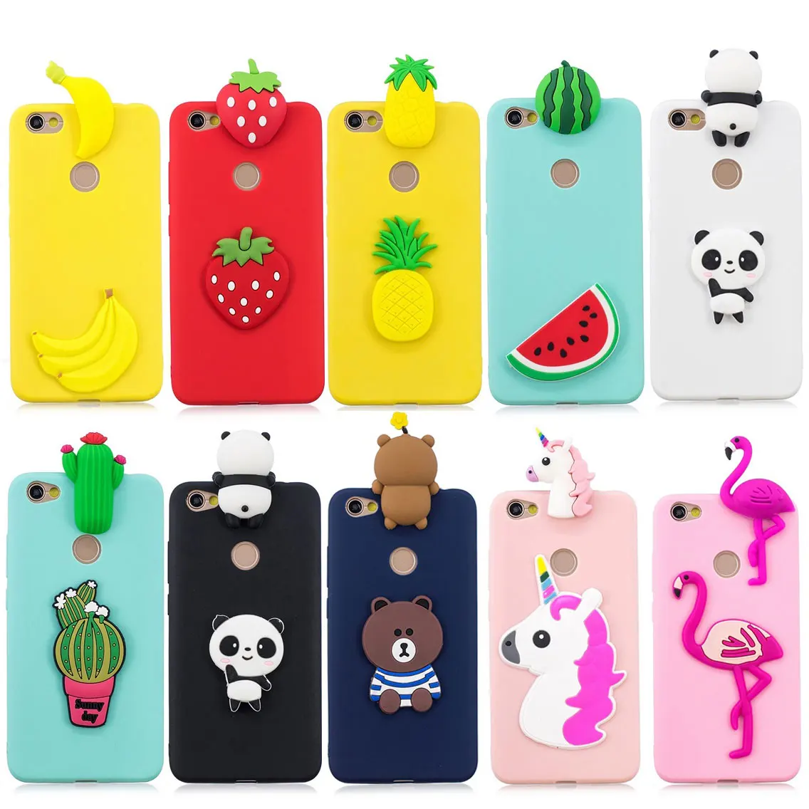 

Silicone case For Xiaomi redmi note 5a Pro Case Soft TPU 3D Cover Unicorn Bear Patterned For xiaomi redmi note 5a prime case