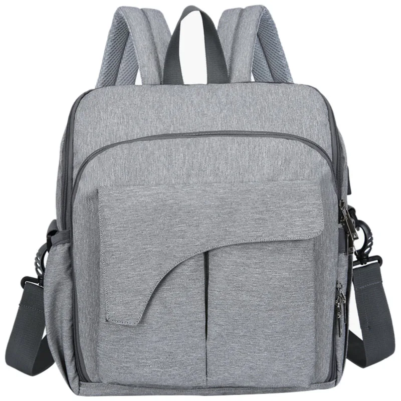 

Baby Bag Maternity Bag For Baby Large Bags For Diapers Backpack For Mom Nappy 2 In 1 Mummy Backpack(Gray)