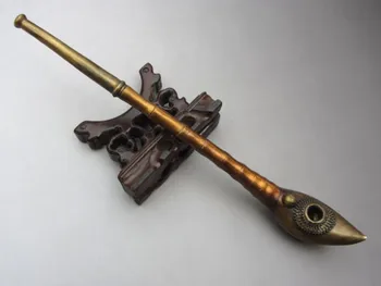 

Elaborate Vintage Handmade Brass Dragon Smoking Pipe.