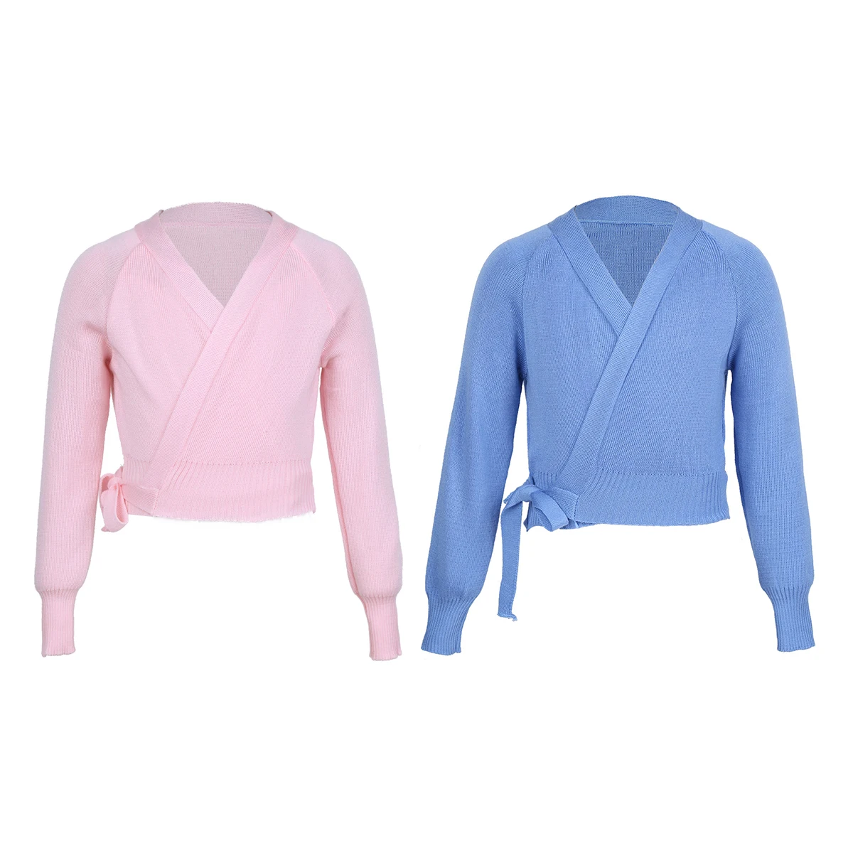 iiniim Girls Cotton Ballet Cardigan Crossover Dance Wrap Gymnastics Costume