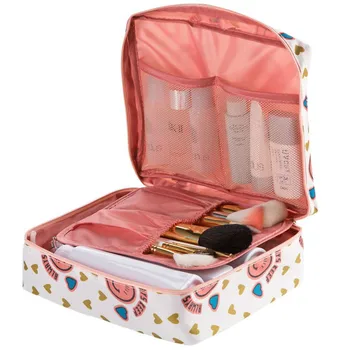 

Neceser Travel Women Cosmetic Bag Portable Toiletry Multifunction Organizer Waterproof Makeup Bag Zipper Makeup Beauty Storage