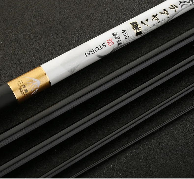 Vara de Pesca Ultra-vara de Pesca Alto Carbono Taiwan Pesca Duro Canne Peche 28 Ajuste Telescópico Pólo Mão 2.7m 7.2m 60t 12 Cheap Varas de pescar