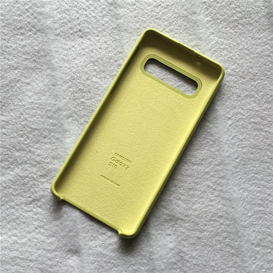 Силиконовый чехол для Samsung S10 Plus шелковистая мягкая на ощупь отделка жидкий
