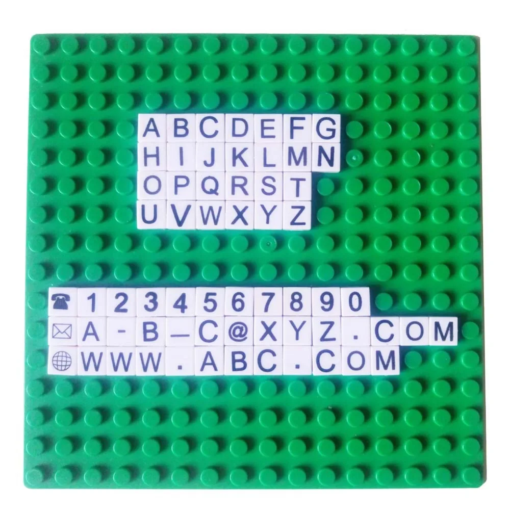 

rebrickable 3070 Tile 1x1 with printed letter A-Z compatible accessory bricklink DIY building block Assembles Particles brickset