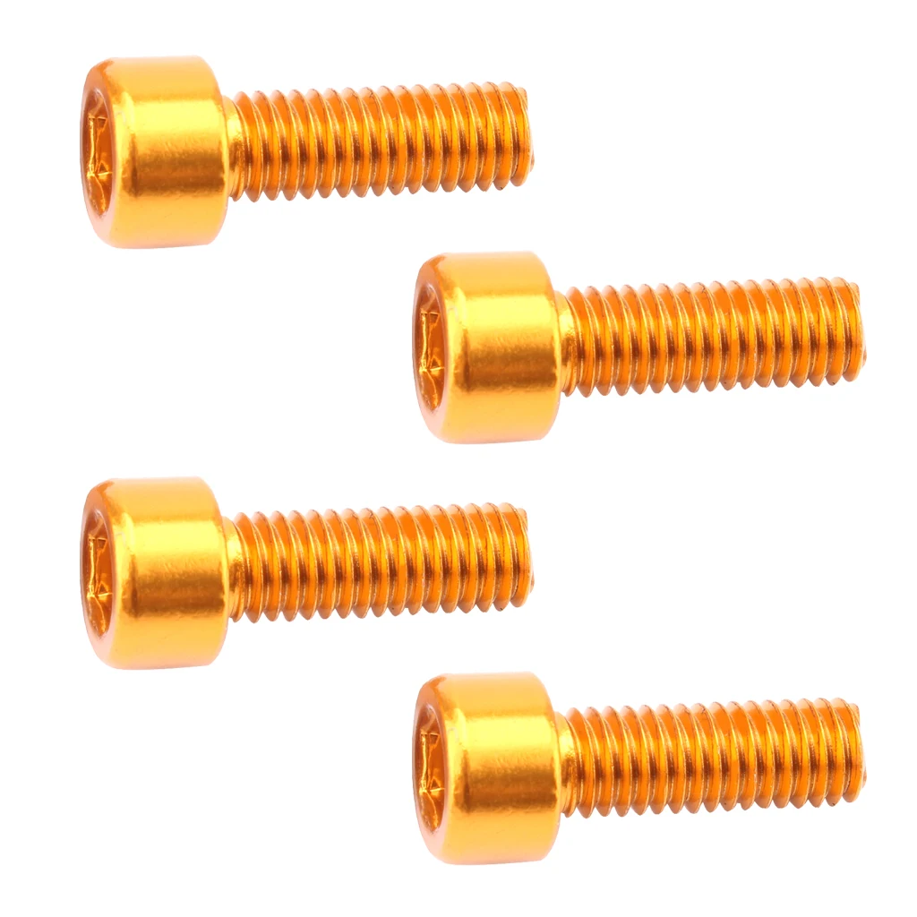 4 Pcs Silver Water Bottle Cage Bolts Holder Screws Hex Socket Screws Aluminum Alloy Screws Bike Repair Accessory