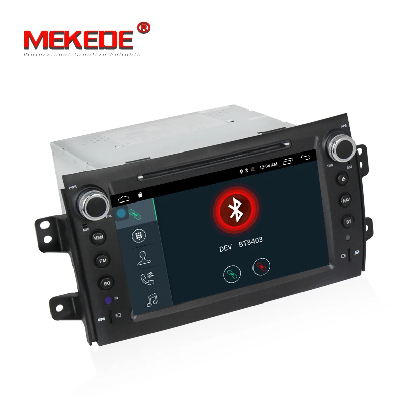 Perfect MEKEDE 2G RAM 2 DIN Android 7.1 For Suzuki SX4 2006-2013 Quad Core 8" 1024*600 Bluetooth Car DVD Radio Player GPS Navigation 4