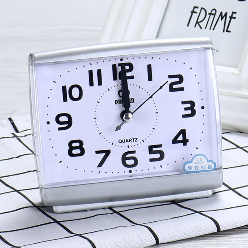 Minimalist Easy To Read Alarm Clock Bedside Desk Travel Home Quartz Cute Portable