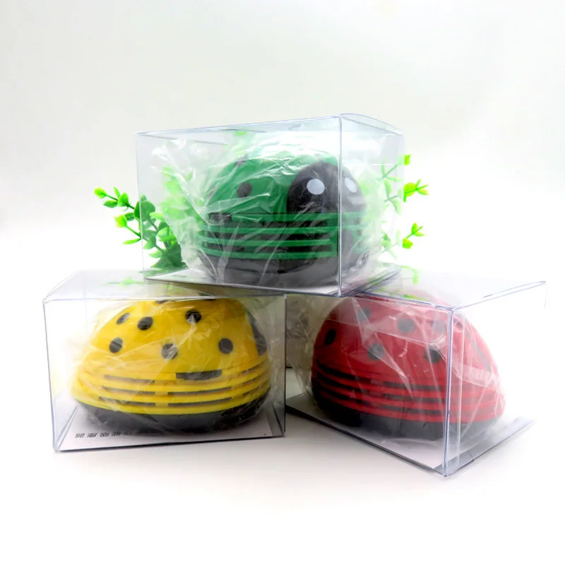  Desktop Keyboard Handheld Portable Mini Ladybug Inhalation Rubber Coffee Table Vacuum Cleaner Dust 