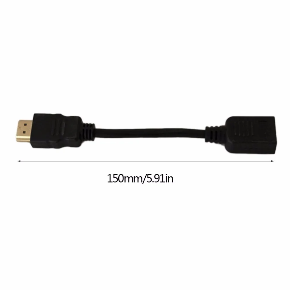  HDMI male к женскому удлинитель Кабель HD мужского и женского пола кабеля 15 см|Сетевые