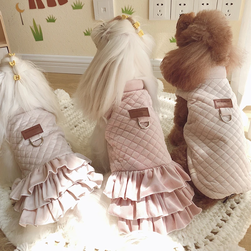 Зимняя теплая куртка для маленьких собак хлопковая одежда щенков Shih Tzu