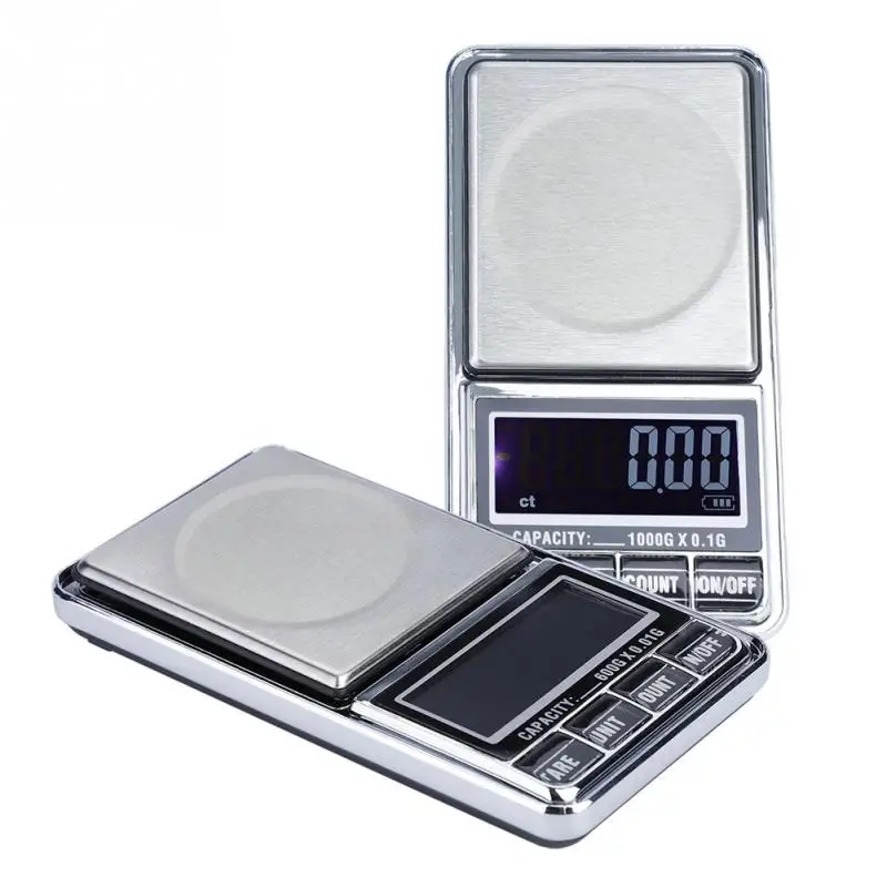 1000g/0.1g 600g/0.01g Electronic Pocket Weight Gram Scale High Accuracy