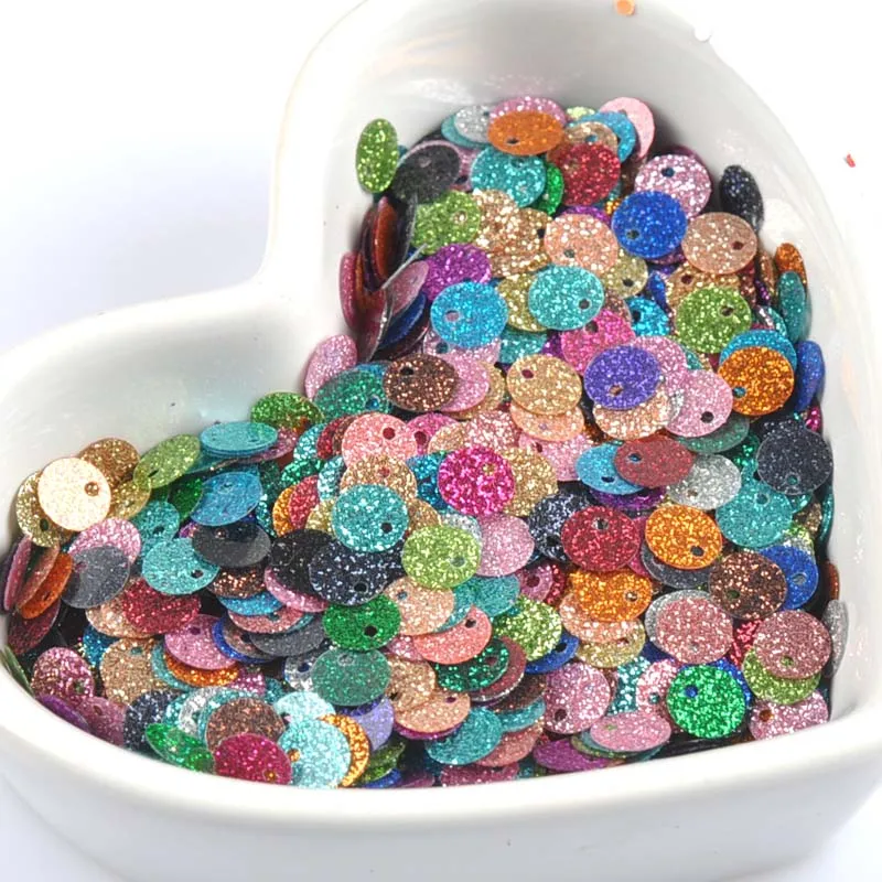 

23g(about 1500pcs) Mixed Round stars Spangle Sequins Paillette Sewing For DIY Garment Accessories Decorations 6.5mm CP1868