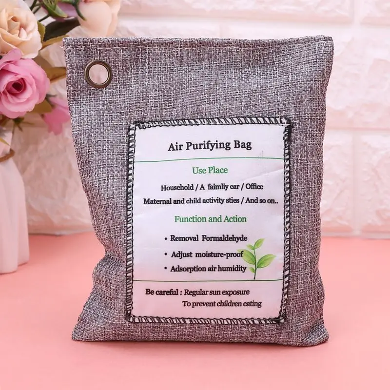 

200g Bamboo Charcoal Home Car Air Freshener Purifier Activated Carbon Shoes Deodorant Absorber Bag