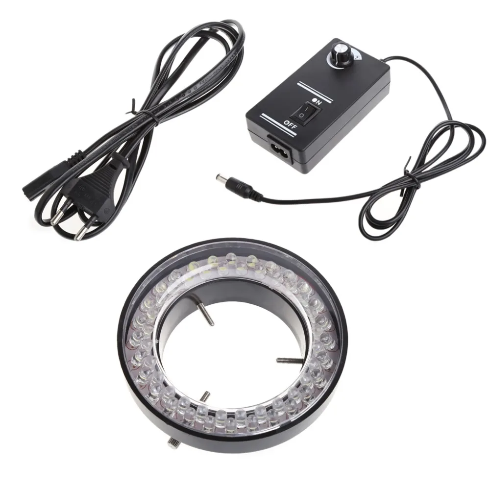 

Hot 56 LED Adjustable Ring Light illuminator Lamp For STEREO ZOOM Microscope With EU Plug #1A60022#