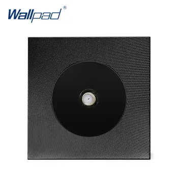 

Satellite TV Socket Wallpad Luxury Aluminum Metal Panel Weak Electric Wall SAT Outlet