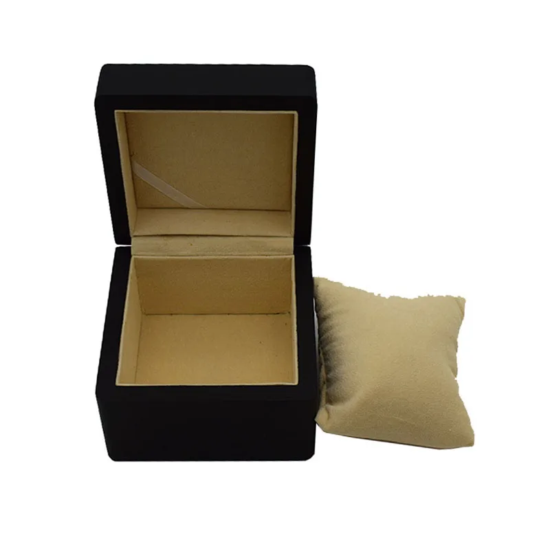 wood box velvet pillow