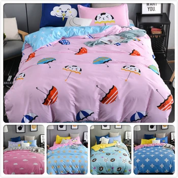 

1.5m 1.8m 2m 2.2m Bedsheet Bed linen Suit King Queen Twin Double Single Size Quilt Duvet Cover 3/4 pcs Bedding Set Kids Bedlinen