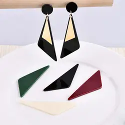 Треугольные Подвесные серьги преувеличенные японские Акриловые DIY серьги материал для серег
