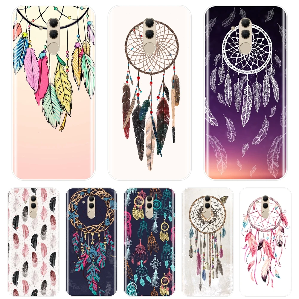 

Soft Phone Case Silicone For Huawei Mate 9 10 20 Pro Dream Catcher Feather Aesthetic Back Cover For Huawei Mate 7 8 9 10 20 Lite