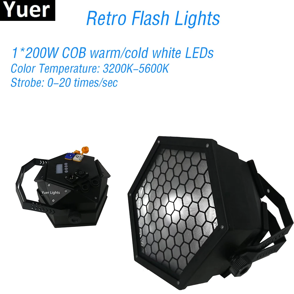 

200w NEW Retro Flash Lights COB Effect Lights DMX 512 LED DJ Disco Sound Auto mode Party Lights Club Stage Lighting Effects