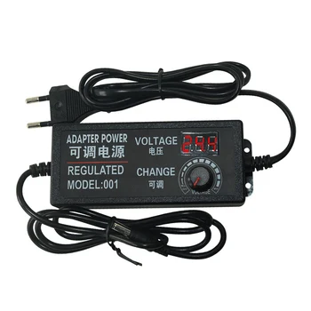

Adjustable AC to DC 9V-24V Universal Adapter With Display Screen Voltage Regulated Power Supply Adatpor 24V