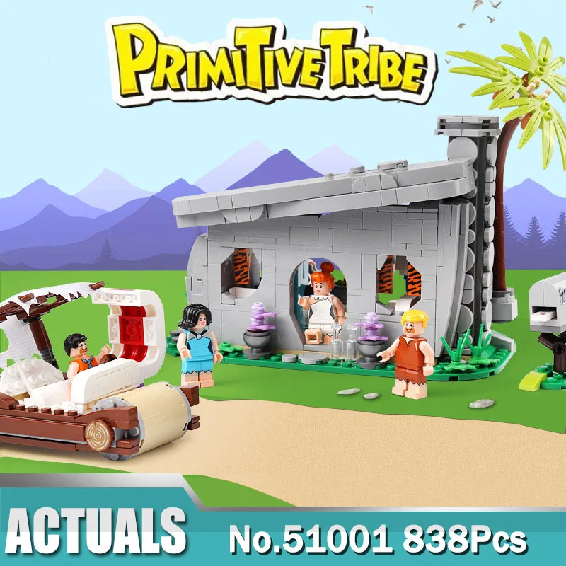 51001 Flintstones коллекционные игрушки совместимые с 21316 модельными кубиками детские