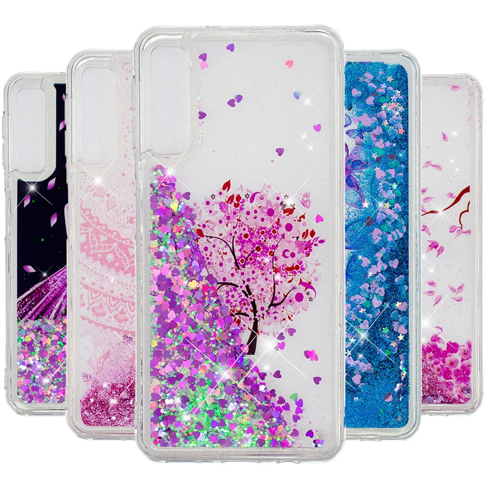 

Case For Samsung Galaxy A50 A70 Quicksand Soft Silicone Cute Cover For Samsung A10 A20 A30 M10 M20 M30 Case Fashion Shiny Capa