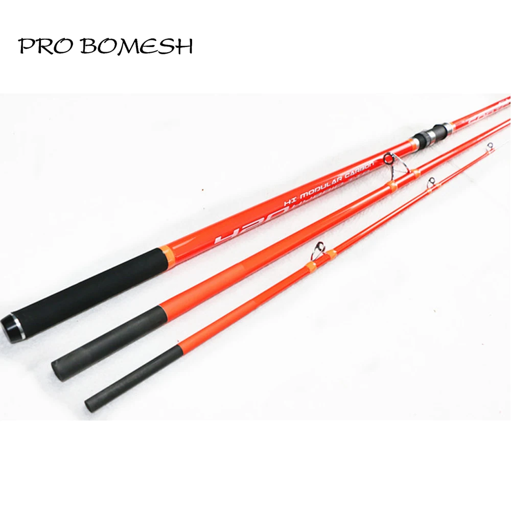 

Pro Bomesh 4.2m 3 Sections Carbon Fiber Surf Rod With Solid Carbon Fiber Tip