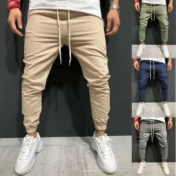 

UK Men Long Casual Sport Pants Slim Fit Trousers Running Joggers Gym Sweatpants