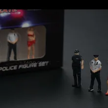1: 64 Нью-Йоркская полицейская кукла собака пластиковая фигурка набор сцена Игрушка в виде ведьмы