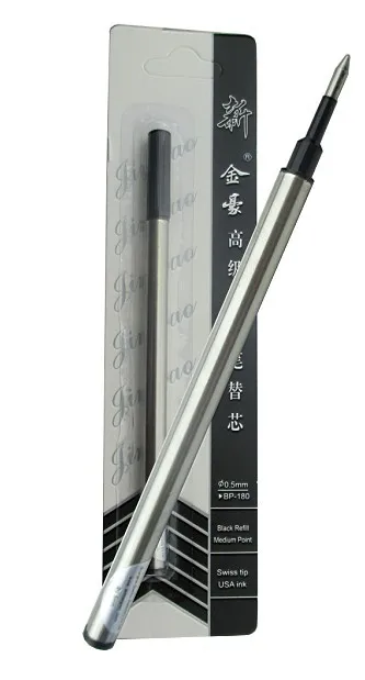 

4x 60pcs/carton Rollerball Pen Refill M Tip 0.5 Black standard pen executive stationery student supplies Free Shipping