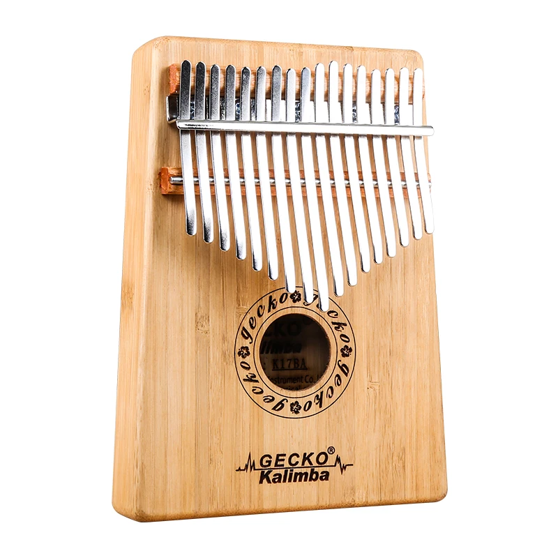 

B tone GECKO Kalimba 17 Keys Bamboo Thumb Piano and EVA High Performance Protection Box, Tuning Hammer,K17BA